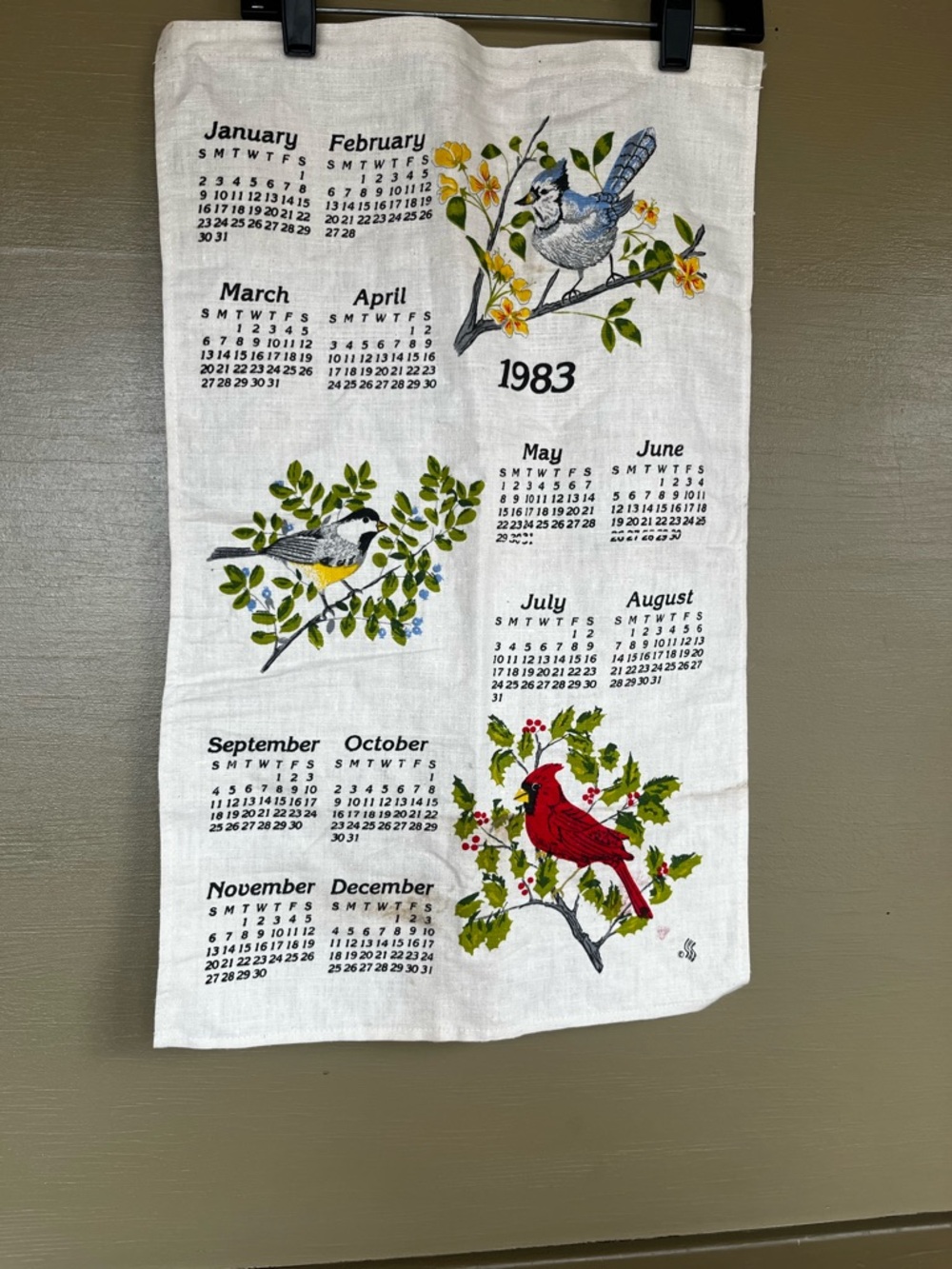 1980’s Calendar Linen Tea Towel bundle
Strawberries 1986 Birds 1983 - Picture 2 of 14